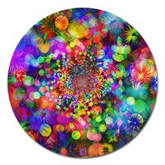 Background Color Pattern Structure Magnet 5  (round) by Nexatart