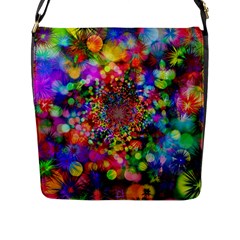 Background Color Pattern Structure Flap Messenger Bag (l)  by Nexatart