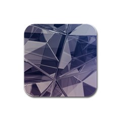 Abstract Background Abstract Minimal Rubber Square Coaster (4 Pack)  by Nexatart