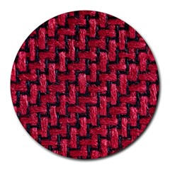 Fabric Pattern Desktop Textile Round Mousepads by Nexatart