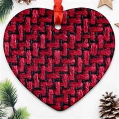 Fabric Pattern Desktop Textile Ornament (heart) by Nexatart