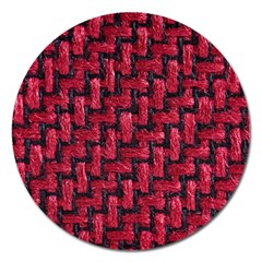 Fabric Pattern Desktop Textile Magnet 5  (round) by Nexatart