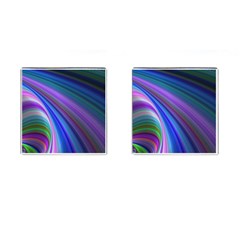 Background Abstract Curves Cufflinks (square) by Nexatart