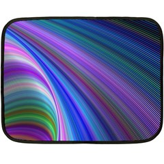 Background Abstract Curves Double Sided Fleece Blanket (mini) 