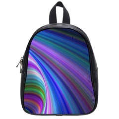 Background Abstract Curves School Bag (small) by Nexatart