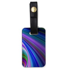 Background Abstract Curves Luggage Tags (one Side)  by Nexatart