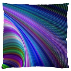 Background Abstract Curves Large Cushion Case (one Side) by Nexatart