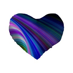 Background Abstract Curves Standard 16  Premium Heart Shape Cushions by Nexatart