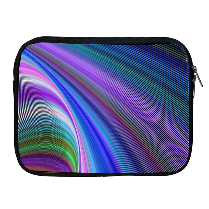 Background Abstract Curves Apple iPad 2/3/4 Zipper Cases