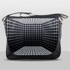 Space Glass Blocks Background Messenger Bags by Nexatart