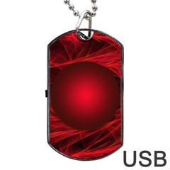 Abstract Scrawl Doodle Mess Dog Tag Usb Flash (two Sides) by Nexatart