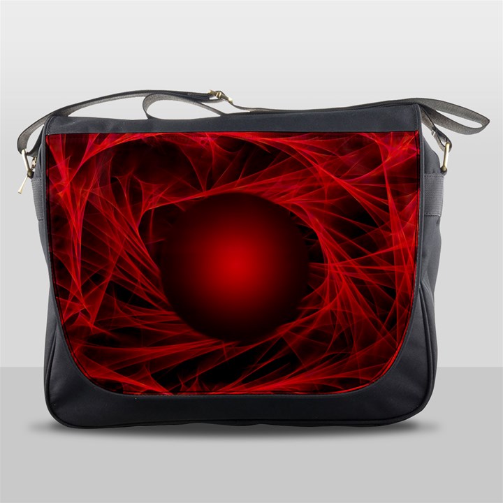 Abstract Scrawl Doodle Mess Messenger Bags