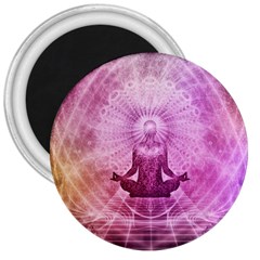 Meditation Spiritual Yoga 3  Magnets by Nexatart