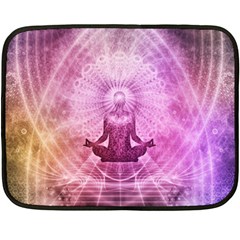 Meditation Spiritual Yoga Fleece Blanket (mini) by Nexatart