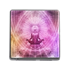 Meditation Spiritual Yoga Memory Card Reader (square) by Nexatart