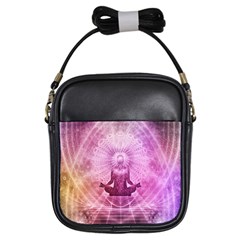 Meditation Spiritual Yoga Girls Sling Bags by Nexatart