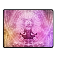 Meditation Spiritual Yoga Fleece Blanket (small) by Nexatart