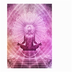 Meditation Spiritual Yoga Small Garden Flag (two Sides) by Nexatart