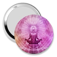 Meditation Spiritual Yoga 3  Handbag Mirrors by Nexatart