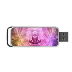 Meditation Spiritual Yoga Portable Usb Flash (one Side) by Nexatart