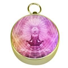 Meditation Spiritual Yoga Gold Compasses by Nexatart