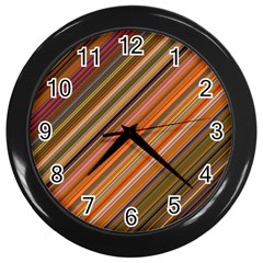 Background Texture Pattern Wall Clocks (black) by Nexatart