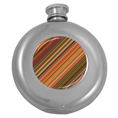 Background Texture Pattern Round Hip Flask (5 Oz) by Nexatart