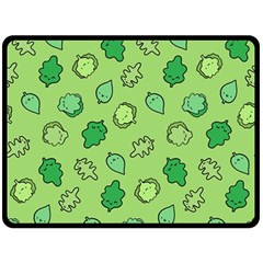 Funny Greens And Salad Fleece Blanket (large)  by kostolom3000shop