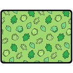 Funny Greens and Salad Fleece Blanket (Large)  80 x60  Blanket Front