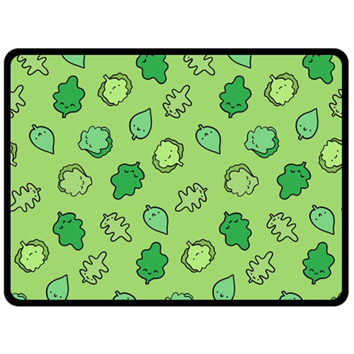 Funny Greens and Salad Fleece Blanket (Large) 