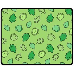 Funny Greens And Salad Fleece Blanket (medium)  by kostolom3000shop