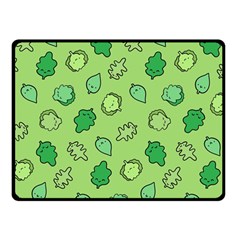 Funny Greens And Salad Double Sided Fleece Blanket (small)  by kostolom3000shop