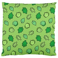 Funny Greens And Salad Large Flano Cushion Case (two Sides) by kostolom3000shop