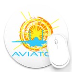 Aviator Round Mousepads Front