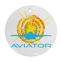 Aviator Ornament (round) by FunnyCow