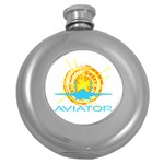 Aviator Round Hip Flask (5 oz) Front