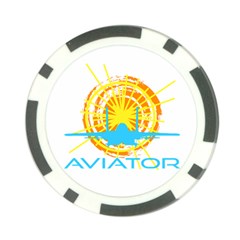 Aviator Poker Chip Card Guard (10 Pack) by FunnyCow