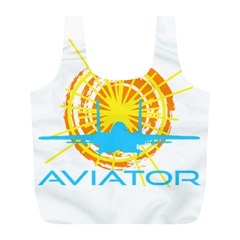 Aviator Full Print Recycle Bags (l)  by FunnyCow