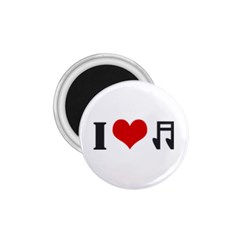 I Love Music 1 75  Button Magnet