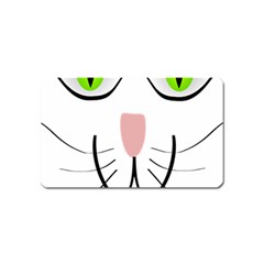 Cat Green Eyes Happy Animal Pet Magnet (name Card) by Sapixe