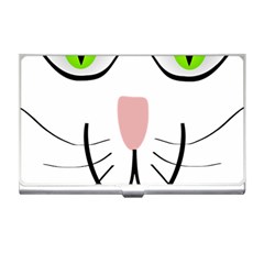 Cat Green Eyes Happy Animal Pet Business Card Holders by Sapixe