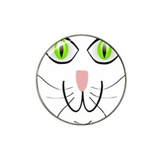 Cat Green Eyes Happy Animal Pet Hat Clip Ball Marker by Sapixe