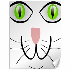 Cat Green Eyes Happy Animal Pet Canvas 36  X 48   by Sapixe