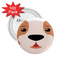 Dog Animal Boxer Family House Pet 2 25  Buttons (100 Pack)  by Sapixe