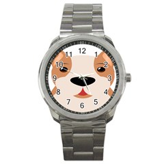 Dog Animal Boxer Family House Pet Sport Metal Watch by Sapixe