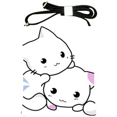 Kitty Cuddling Cat Kitten Feline Shoulder Sling Bags by Sapixe