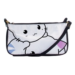 Kitty Cuddling Cat Kitten Feline Shoulder Clutch Bags by Sapixe