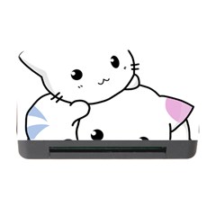 Kitty Cuddling Cat Kitten Feline Memory Card Reader With Cf by Sapixe