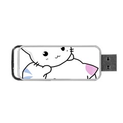 Kitty Cuddling Cat Kitten Feline Portable Usb Flash (one Side) by Sapixe