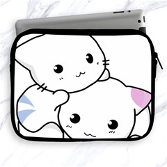 Kitty Cuddling Cat Kitten Feline Apple Ipad 2/3/4 Zipper Cases by Sapixe